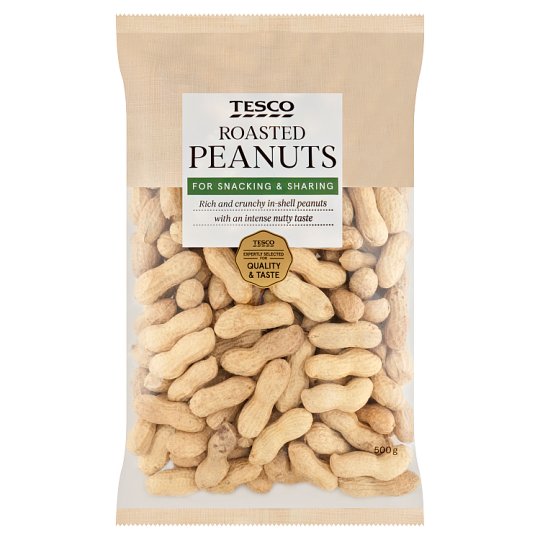 Tesco héjas, pirított földimogyoró 500 g