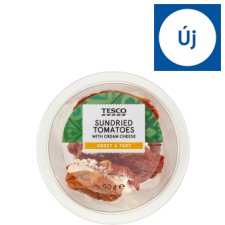 Tesco marinált napon szárított paradicsom krémsajttal töltve 90 g