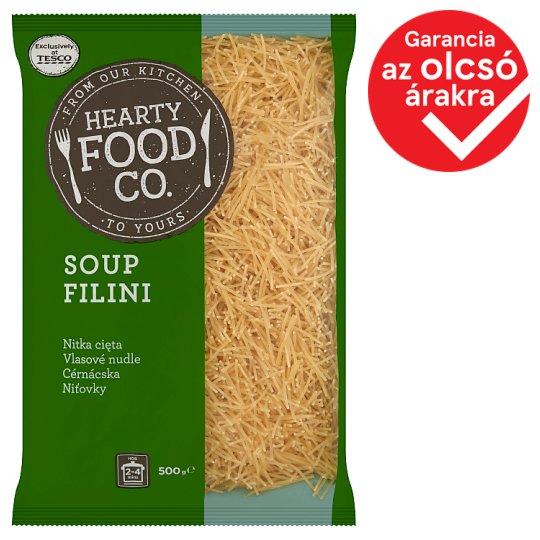 Hearty Food Co. cérnácska tojás nélküli száraztészta 500 g