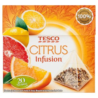 Tesco Citrus Infusion citrus ízű filteres gyümölcstea 20 filter 48 g