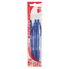 ICO GEL-X Blue Gel Pen 3 pcs