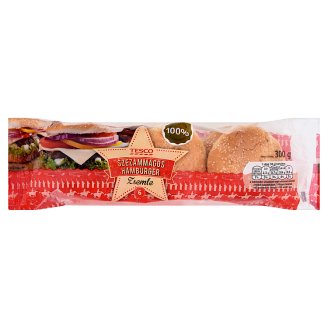 Tesco szezámmagos hamburger zsemle 6 db 300 g