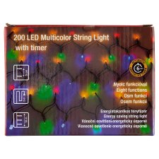 Snow Meister SM2569 200 LED-es multifunkciós színes fényfüzér időzítővel