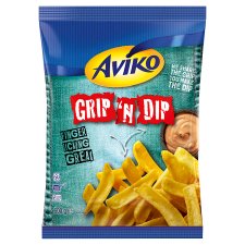 Aviko Grip 'n Dip elősütött és gyorsfagyasztott csónakburgonya extra ropogós bevonattal 600 g