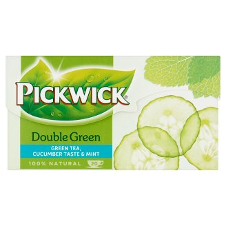 Pickwick Double Green uborkaízű zöld tea fodormentával 20 filter 30 g