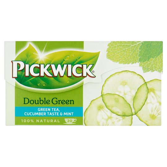Pickwick Double Green uborkaízű zöld tea fodormentával 20 filter 30 g