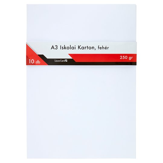 Lizzy Card White A3 Cardboard Paper 10 pcs Tesco Online, Tesco From