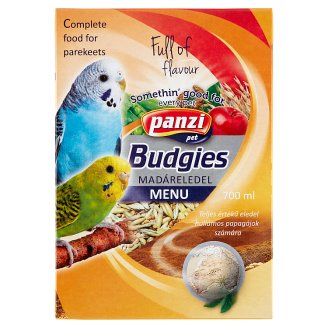 Panzi Bird hullámos papagáj madáreledel 700 ml