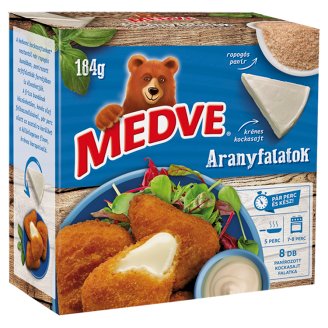 Medve ARANYFALATOK különlegesen finom kockasajtból 184 g