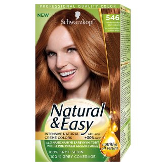 Schwarzkopf Natural & Easy 546 Terrakotta Rézszőke tartós krémhajfesték