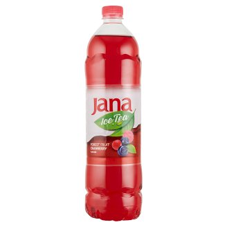 Jana Ice Tea szénsavmentes erdei gyümölcs-áfonya ízű és vegyes gyümölcs ízesítésű üdítőital 1,5 l