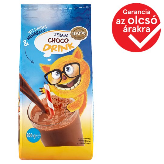 Tesco instant kakaó italpor hozzáadott ásványi anyagokkal és vitaminokkal 800 g