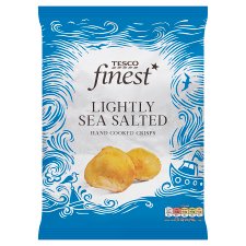 Tesco Finest Lightly Sea Salted Hand Cooked Crisps 150 g