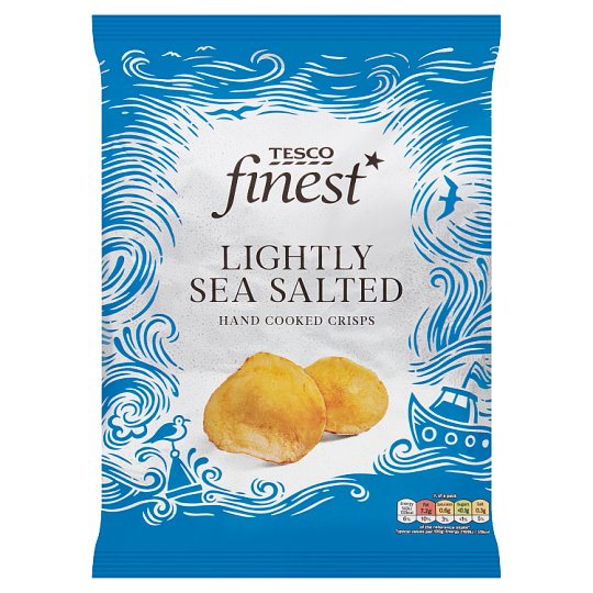 Tesco Finest Lightly Sea Salted Hand Cooked Crisps 150 g Tesco Online