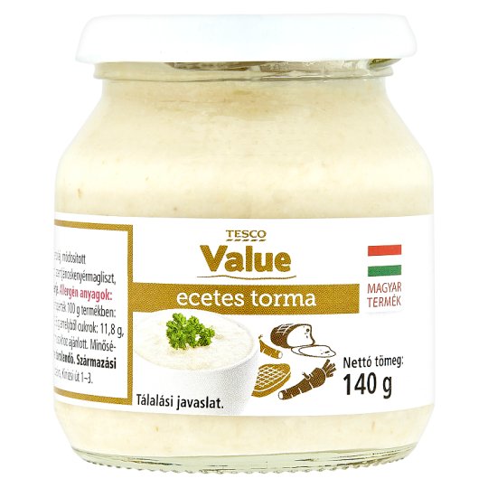 Tesco Value ecetes torma 140 g