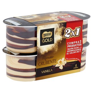 Nestlé Gold vaníliás tejhab kakaós réteggel cukorral és édesítőszerekkel 4 x 57 g