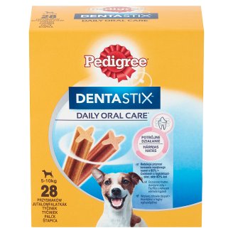 Pedigree DentaStix kiegészítő állateledel 5-10 kg-os, 4 hónapnál idősebb kutyáknak 28 db 440 g