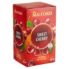 Milford Sweet Cherry cseresznye ízű gyümölcstea 20 filter 40 g
