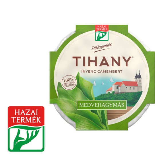 Tihany Válogatás Ínyenc Camembert Fat Soft Cheese with Ramsons 125 g