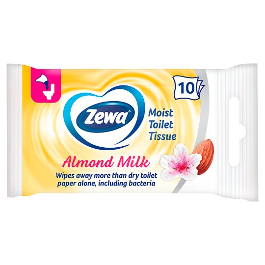 Zewa Almond Milk Moist Toilet Tissue 10 pcs Tesco Online, Tesco From