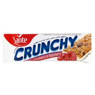 Sante Crunchy áfonya és málna ízű müzliszelet 40 g