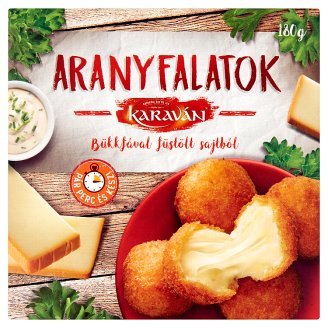 Karaván ARANYFALATOK bükkfával füstölt sajtból 180 g