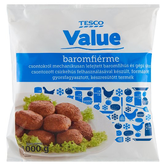Tesco Value gyorsfagyasztott, készresütött baromfiérme 1000 g