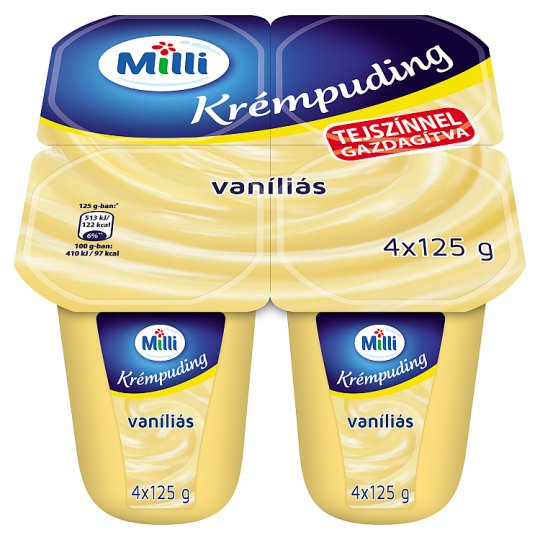 Milli vanília ízű krémpuding 500 g