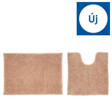 Tesco Home Taupe Drylon Pedestal & Bath Mat Set 