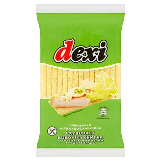 Dexi extrudált kukoricakenyér fokhagymával és hagymával 125 g
