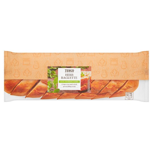 Tesco bagett zöldfűszeres töltelékkel 155 g