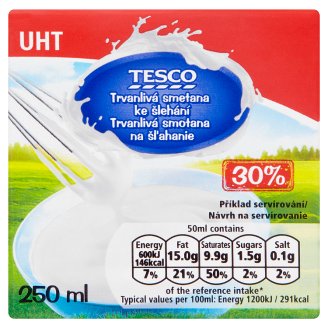 Tesco habtejszín 250 ml