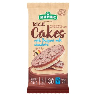 Kupiec gluténmentes puffasztott rizskeksz tejcsokoládéval 90 g