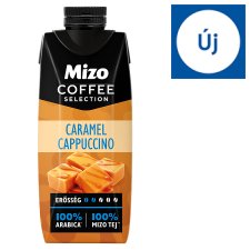 Mizo Coffee Selection Caramel Cappuccino UHT zsírszegény, karamelles kávés tej 250 ml