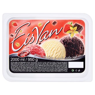 Eispro EisVan epres, vaníliás és csokoládés jégkrém 2000 ml