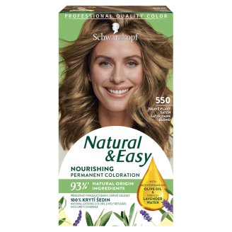 Schwarzkopf Natural & Easy 550 Sötét Szaténszőke tartós krémhajfesték