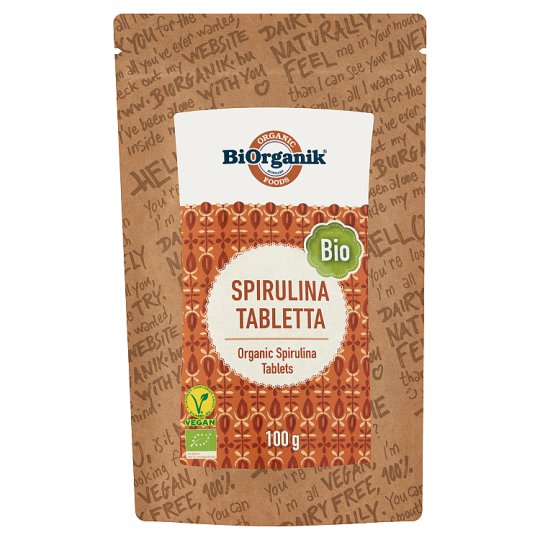 BiOrganik bio spirulina tabletta étrend-kiegészítő 100 g