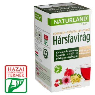 Naturland Premium hársfavirág & echinacea & gránátalma & csipkebogyó teakeverék 20 filter 24 g