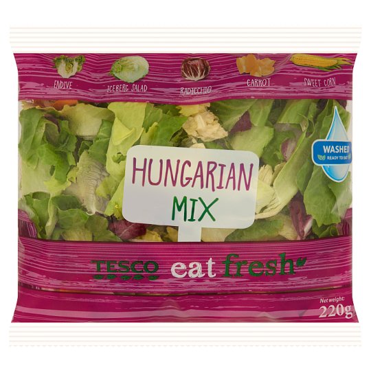 Tesco Magyar Stílusú Mix friss salátakeverék 220 g