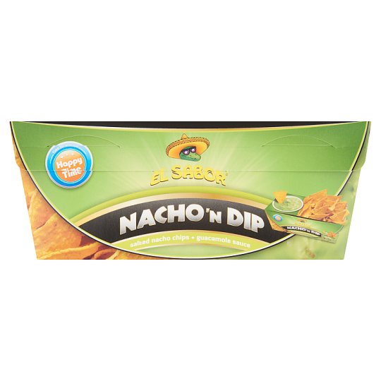 El Sabor Nacho 'N Dip sós nacho chips és avokádó szósz 175 g