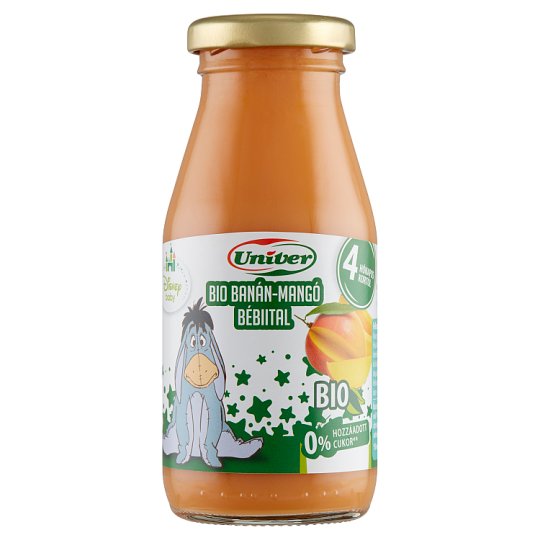 Univer BIO banán-mangó bébiital 4 hónapos kortól 200 ml