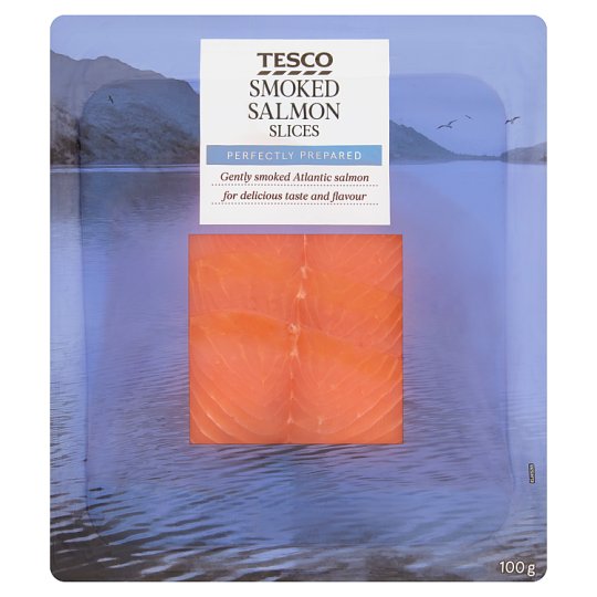 Tesco Smoked Salmon Slices 100 g - Tesco Online, Tesco From Home, Tesco