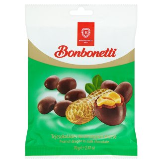 Bonbonetti tejcsokoládés földimogyoró drazsé 70 g