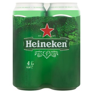Heineken minőségi világos sör 5% 4 x 0,5 l doboz
