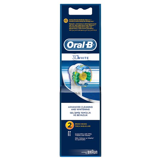 Oral-B 3D White Pótfej Elektromos Fogkeféhez – 2 db