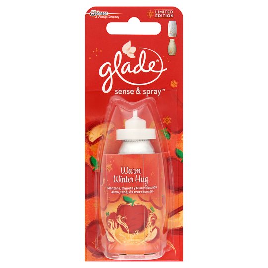 Glade Sense & Spray™ Warm Winter Hug Apple & Cinnamon Automatic Air Freshener Refill 18 ml