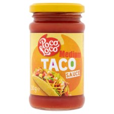 Poco Loco Taco Medium paradicsomszósz hagymával, zöld chilipaprikával és jalapeno paprikával 230 g