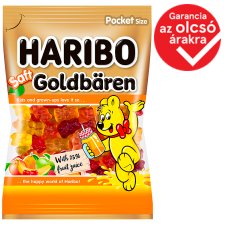 Haribo Goldbären Saft gyümölcsízű gumicukorka gyümölcslével 85 g