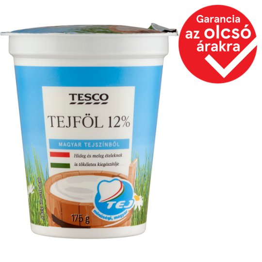 Tesco Semi-Fat Sour Cream 12% 175 g