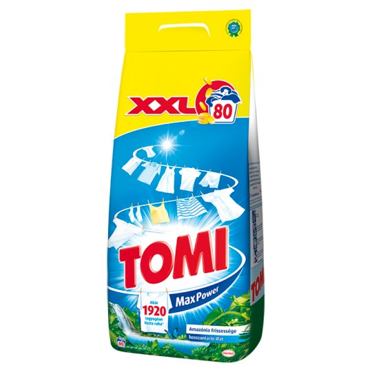 Tomi Max Power Amazonian Freshness Powder Detergent 80 Washes 5,6 kg